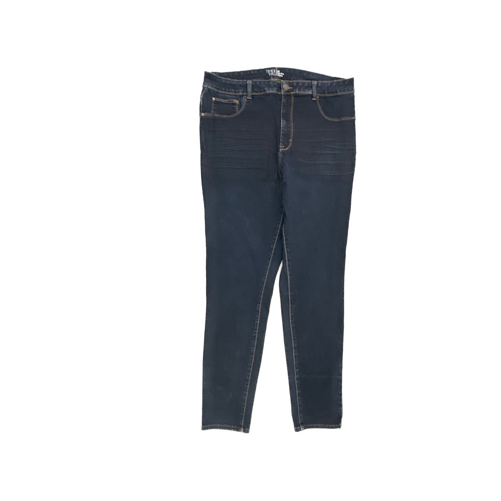 Time and Tru Womens High Rise Jeggings Dark Wash Blue Denim Size 20 Skinny Pants